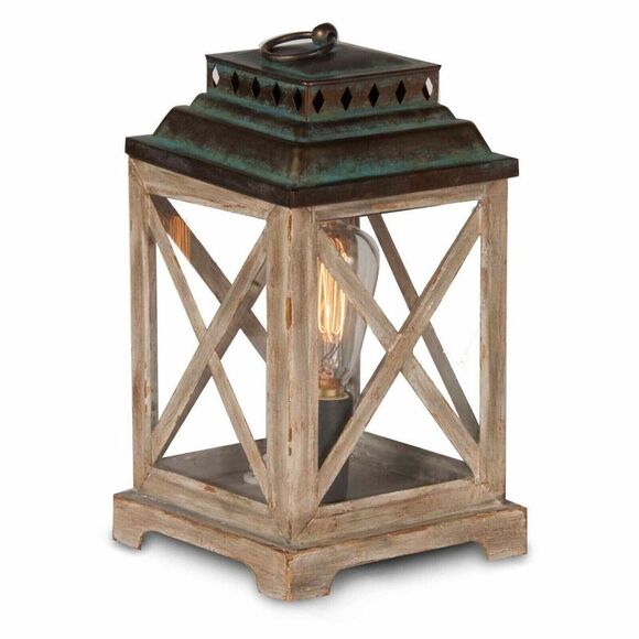 ScentSationals Anchorage Edison Lantern Wax Warmer Natural Copper Top Full-Size - Picture 1 of 2